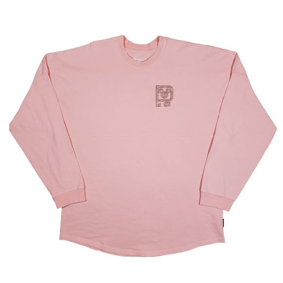 Disney Other - Disney Mauve Spirit Jersey Glitter and Pink Long Sleeved Shirt - Large